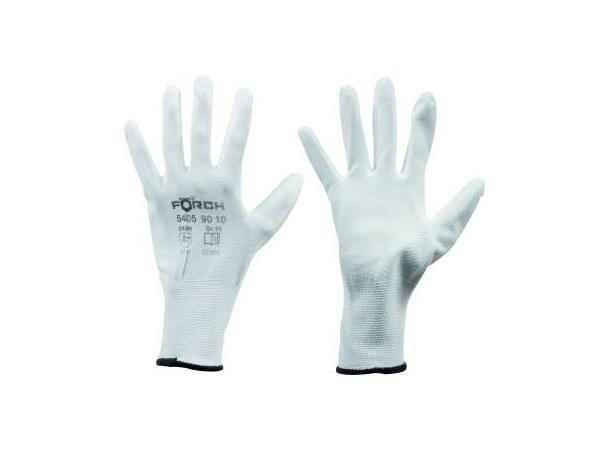 Nylon/Pu Strikk Hvit Str.  9 