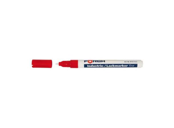 Industri-/Lakkpenn Fin Rød 1-2 mm Permanent Marker Edding 751 