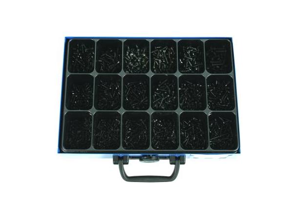 Plateskrue Senkehode sorte DIN 7983 2,9x13 - 4,8x25  (1700) 