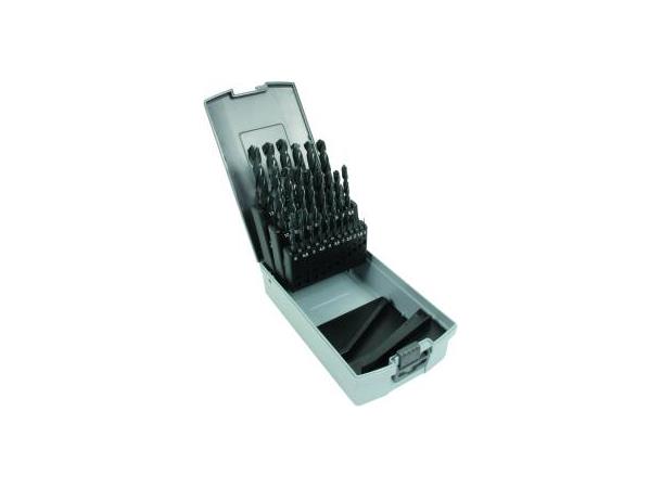 Borrkassett Slipte Bor 1-13mm 25Stk . 