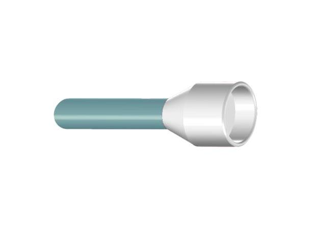 Endehylse Hvit 0,5mm²(100) L= 10,5mm 