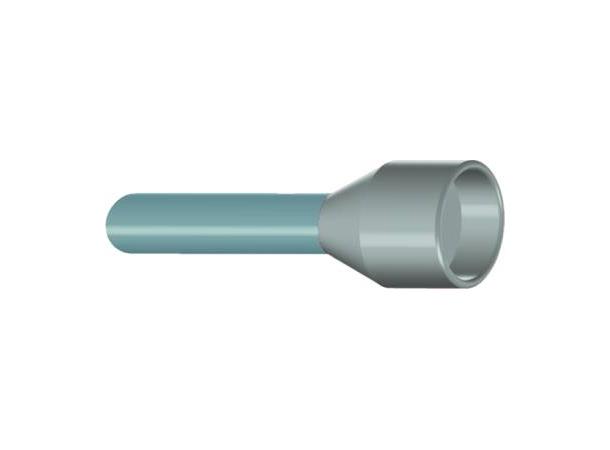 Endehylse Grå 4,0mm²(100) . 