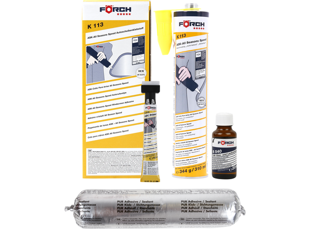 Rutelim 310ml K113  Sett - Förch 5* Inkl. Lim/Primer/Rensemiddel 