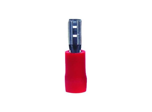 Kabelsko 2,8mm Flat Hun Rød ET03 