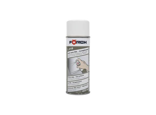 Lakk Signalhvit Høyglans L219  R9003 400 ml 