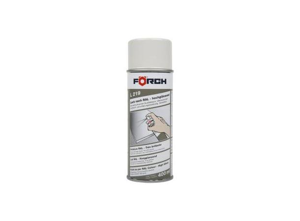 Lakk Gråhvit Høyglans L219  R9002 400 ml 