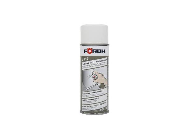 Lakk Renhvit Høyglans L219  R9010 400 ml 