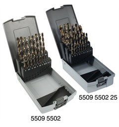 Spiralborsett Hss-E DIN 338 1,0-13,0 mm 5% Kobolt (25)