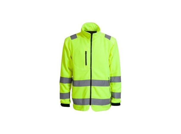 Sikkerhetsjakke Fleece Gul Str. XL 