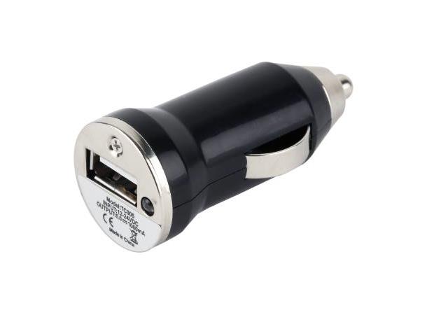 Ladekontakt 1A 12V/Bil m/USB Uttak . 