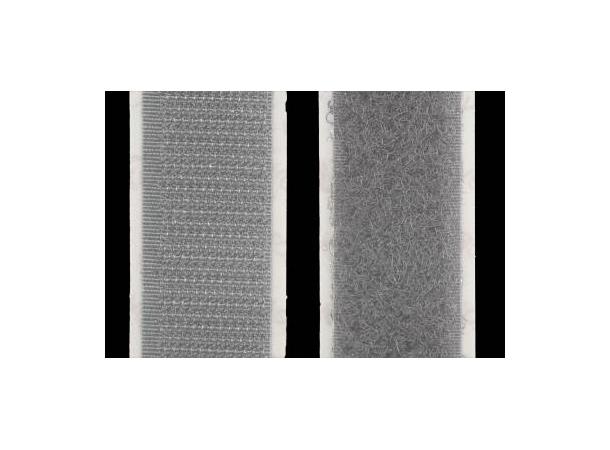 Velcrobåndsett Grå 2X20Mm(10M) 