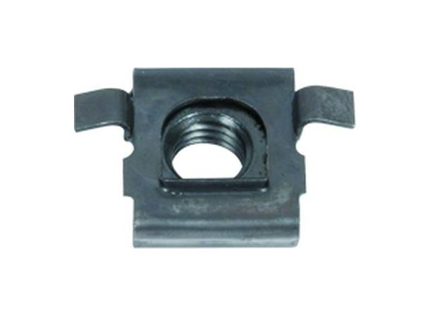 Kassemutter /Klips   M 6 Sort 